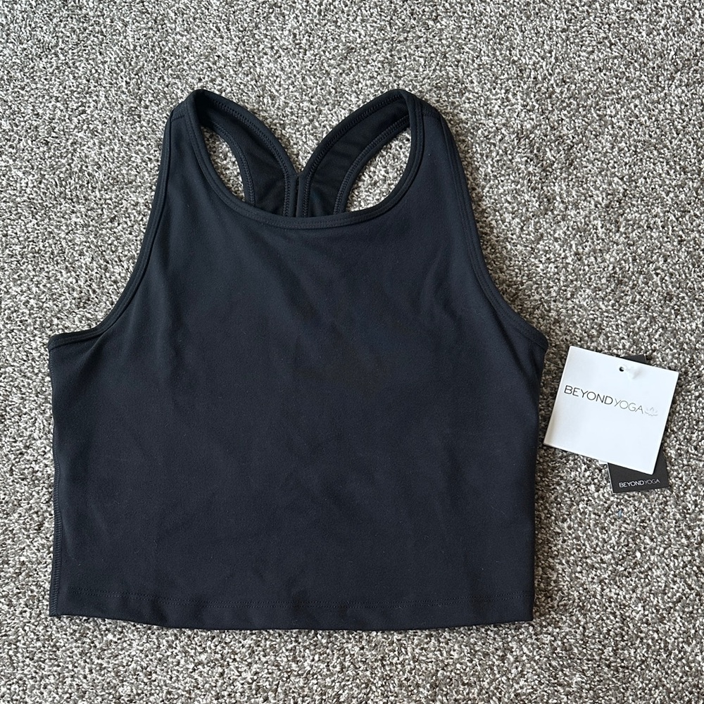 Beyond Yoga Midnight Black Sports Bra